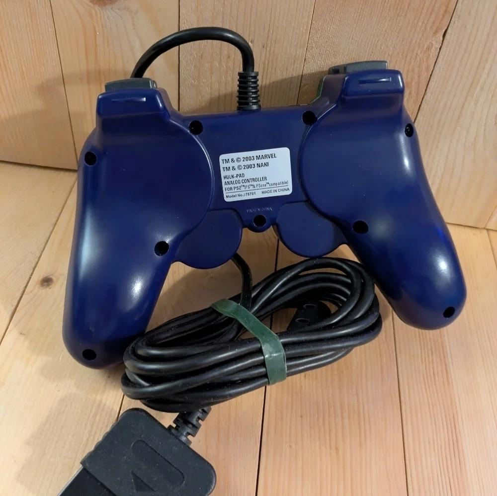 PlayStation 1 Hulk Green Wired Game Controller Used